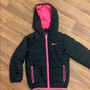 Black and pink Nike jacket
